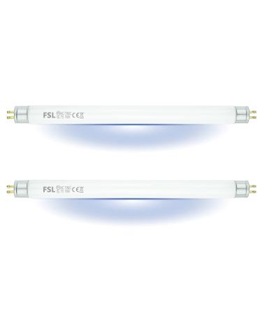 FSL BL T5 F6W Mosquito Lamp Replacement Bulb 9in UV Tubes for 6/12W Electric Insect Killer/Mosquito Killer (2-Pack)
