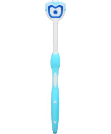 10-Piece Tongue Scraper Set - Long Handle Ergonomic Silicone Cleaning Brush for Oral Health & Fresh Breath - Blue - Buy Online on SooperMarket.com