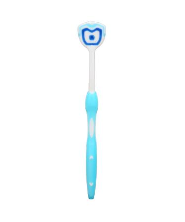 Silicone Tongue Brush Long Handle 10 Pcs for Adults - Blue | Effective Tongue Cleaner - Buy Online on SooperMarket.com
