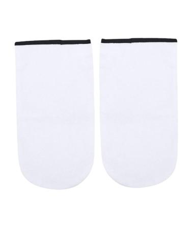 minkissy 2 Pairs Mittens Moisturizing Gloves Overnight Skin Care Gloves Gel Gloves Soft Cotton Gloves for Sleeping Hand Treatment Mitts Wax Gloves Spa Gloves White Hand Wax To Sleep