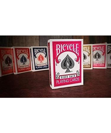 Bicycle Rider Back Fuchsia Deck - Vibrant Playing Cards for Card Game Enthusiasts - Buy Online on SooperMarket.com