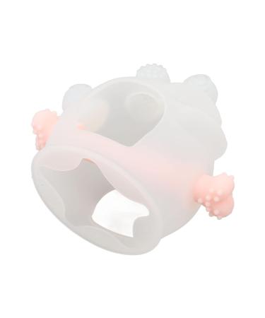 Suckable Silicone Teething Toy for Infants - Transparent Pink Washable Soothing Relief for Toddlers - Buy Online on SooperMarket.com