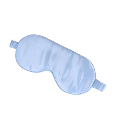 Smooth Soft Eye Mask Silk Eye Mask Blindfold Sleep Mask Adjustable Comfortable Sleeping Mask Silk Sleep Eye Mask Adjustable Blinder at Night Travel Blue Eye Mask Blindfold Blue 1 Count (Pack of 1)