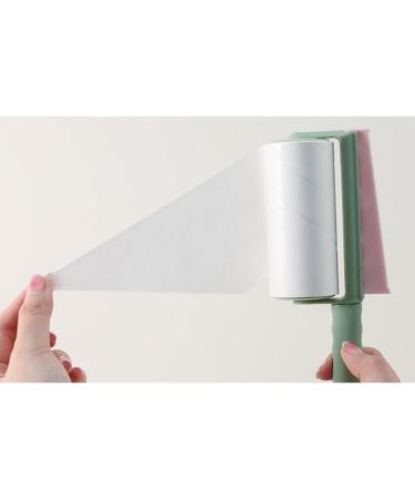 Extra Sticky Lint Roller for Clothes - 2 in 1 Pet Hair Remover & Carpet Scraper | Quick Dehairing Tool with 3 Refills - Buy Online on SooperMarket.com