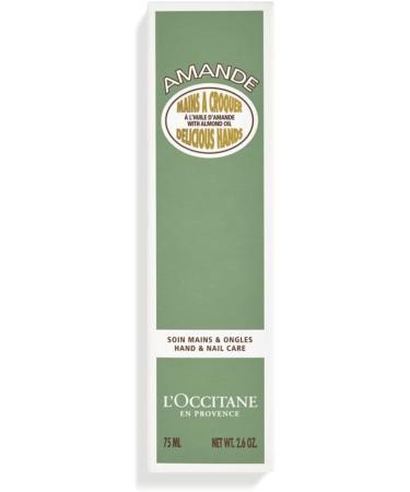 L'OCCITANE Almond Delicious Hands Cream | Sweet Scented Nourishing & Firming | 98% Readily Biodegradable | Clean & Luxury Beauty Hand Care for All Skin Types 75 ml (Pack of 1) - Buy Online on SooperMarket.com