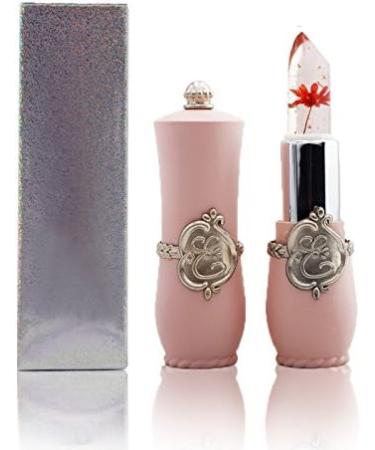 Beauty Flower Crystal Jelly Lipstick Temperature Change Color Lip Balm red - Buy Online on SooperMarket.com