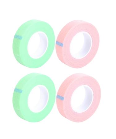 4Rolls Lash Extension Tape Adhesive Fabric Eyelash Extension Tape Breathable Micropore Eye Lashes Grafting Makeup Tools Eye Patches for Extension