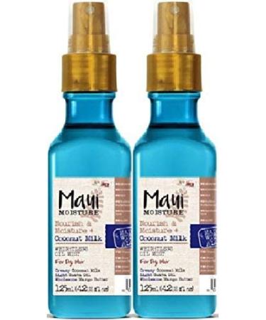 Maui Moisture Oil Mist Coconut Milk 4.2 Ounce (Nourish/Moisture) (125ml) (2 Pack)