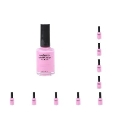 10 set of Nail Polish Glue Peel Off Liquid Nail Art Tape Latex Tape Finger Skin Protected Liquid Nail Care Tool Pink 15ml 10 set of (Pink 15ml)