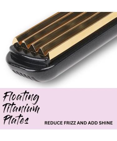 Aria Beauty Titanium Texturing Crimper - 90s Inspired Hair Crimper Iron for Volume & Shine | Adjustable Heat up to 450 F - Shop Now - Buy Online on SooperMarket.com