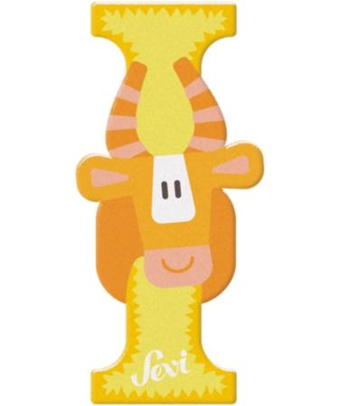 Sevi 83009 Tier Wood Letters - Impala Antelope | Educational Wooden Toys for Kids 3+ | Colorful Door Letters for Children's Rooms - Buy Online on SooperMarket.com