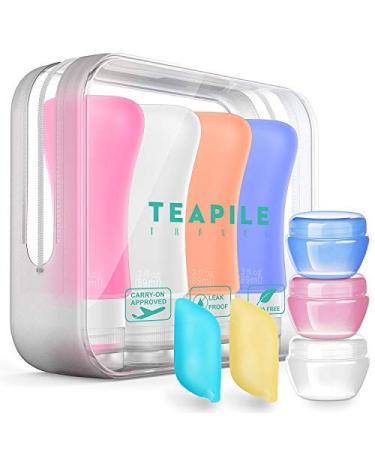 14 Pack Travel Bottles, TSA Approved Containers, 3oz Leak Proof Travel Accessories Toiletries, Travel Shampoo And Conditioner Bottles, Perfect for Business or Personal Travel Essentials, Squeezable Silicone Lotion Liquids Tubes multi-colour