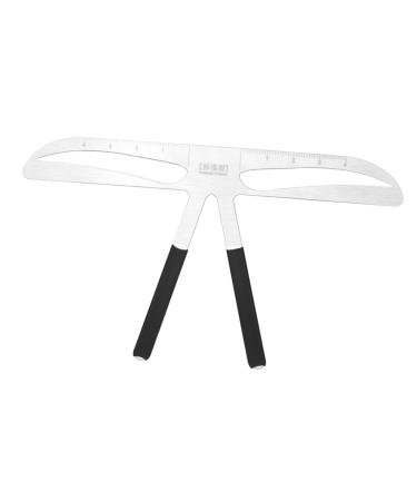 Hemoton Portable Eyebrows Ruler Eyebrow Metal Ruler Eyebrow Tattooing Ruler Balance Stainless Steel