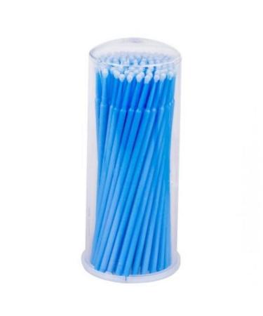 Microbrush Sticks - 100 Blue Paint Swabs & Cleaning Brushes for Precision Application | International Shipping - Buy Online on SooperMarket.com
