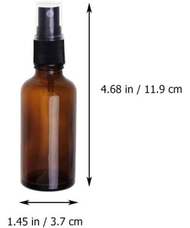 Frcolor 50ml Brown Spray Bottle with Refill - Fine Fog Atomizer for Essential Perfume Oil | International Shipping - Buy Online on SooperMarket.com