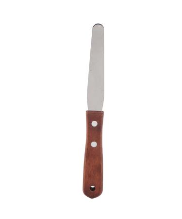 Stainless Steel Wax Spatula with Wooden Handle | Hair Removal Tool for Cartridge Hot & Cold Wax | 18.6 cm Long 2 cm Wide 0.8 mm Thick | International Shipping - Buy Online on SooperMarket.com
