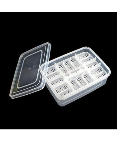 16 Grids Reptile Breeder Box - Professional Plastic Breeding & Hatching Incubator for Reptiles - Ideal for Snakes, Lizards, Turtles, and Geckos - Includes Eggs Tray - 6.6 x 4.8 x 2.4 inches - Buy Online on SooperMarket.com