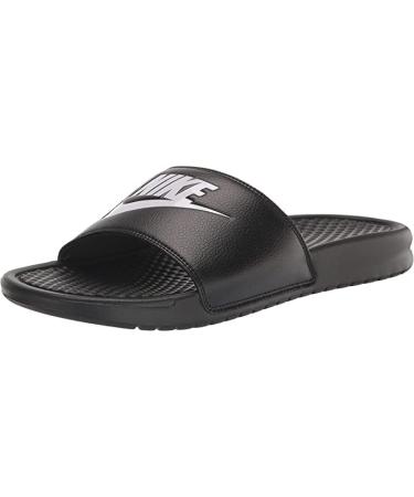 Nike Men's Benassi Just Do It Athletic Sandal 11 Black/White Noir/Blanc