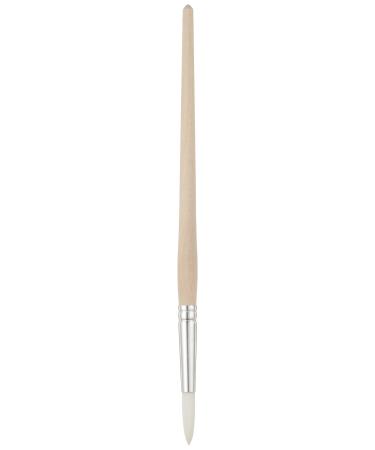 Tanis 00299 Taklon White Artist Brush 10 Size 1/4 Diameter x 15/16 Trim 7-1/2 Overall Length (Pack of 12) 10 Size 1/4 Diameter x 7-1/2 Length