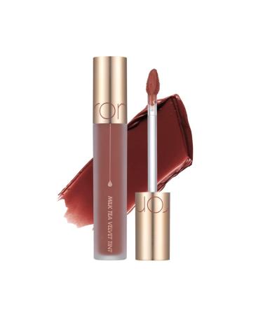 rom&nd MILK TEA VELVET TINT |MLBB|matte liquid lipstick| super stay matte ink| k-beauty|cosmetics|warm color 0.15oz (07 ROSE TEA)