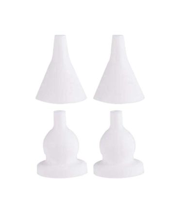 Watolt Nasal Aspirator Replacement Tips for Electric Baby Nasal Aspirator - 2 Sets/4 Pieces of White Reusable Tips