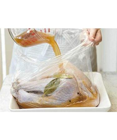 Extra Large Turkey Brine Bags (2 Pack) 22x23 - Heavy Duty Double Zipper - Hold Up to 25 lb - Thanksgiving Day Turkey Brine Kit - Buy Online on SooperMarket.com