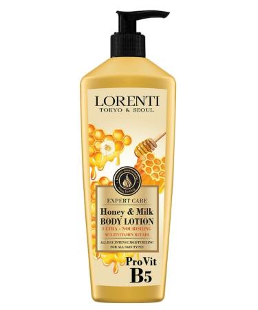 Lorenti Body Cream Lotion | Honey & Milk Body Lotion | Ultra Nourishing Multi Vitamin Repair 400ml