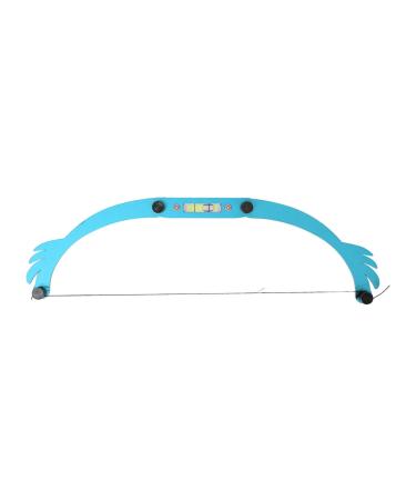 Eyebrow Mapping Tool Locking Design High Accuracy Simple Adjustable Eyebrow Marker Ruler for Salon (Blue)
