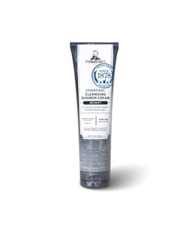 Charcoal Body Wash by The Grandpa Soap Company | Organic Hemp Oil + Mint Oils | Clean, Vegan & Cruelty Free Formula| Detoxifying Body Wash | Unisex | 9.5 Fl. Oz. Tube
