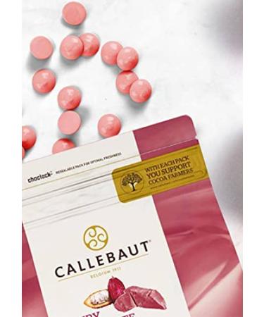 Callebaut Ruby Couverture Chocolate Callets | RB1 Recipe | Crafted from Ruby Cocoa Bean | No Colorants or Fruit Flavorings | 5.5 lb / 2.5 kg - Buy Online on SooperMarket.com
