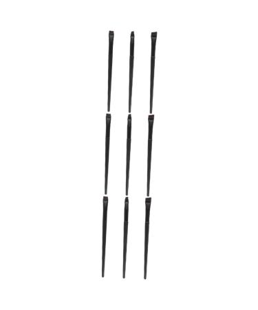 Baluue 9 Pcs Eyeliner Brush Eyebrow Brush Female Ultra Thin Eyeliner Brush The Black