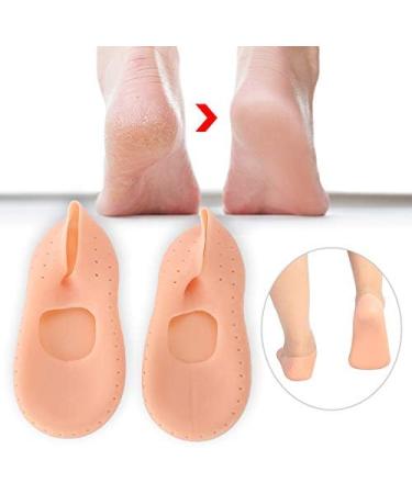 Silicone Moisturizing Socks for Cracked Heels - Foot Care Tool | Anti-Crack Silicone Socks for Soft Hydrated Feet - Buy Online on SooperMarket.com