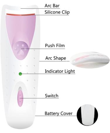 carrub Pink Electric Eyelash Curler Lasting and Portable Shaping Curling Eyelash Clip - Buy Online on SooperMarket.com