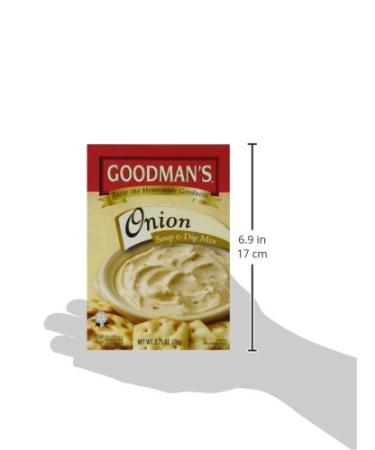 Goodman's Onion Soup & Dip Mix 2.75 oz Pouch (Pack of 8) - Savory Onion Flavor for Cooking and Snacking - Buy Online on SooperMarket.com