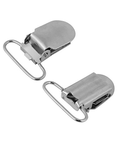 10PC Pacifier Clips - Silver Metal Clips for Pacifiers Bibs & Toys (25mm) | International Shipping Available - Buy Online on SooperMarket.com