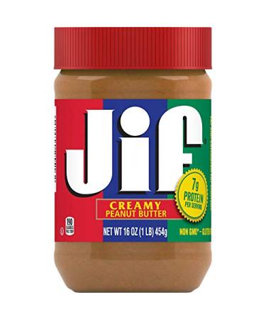 Jif Creamy Peanut Butter 16 Ounces (Pack of 3)