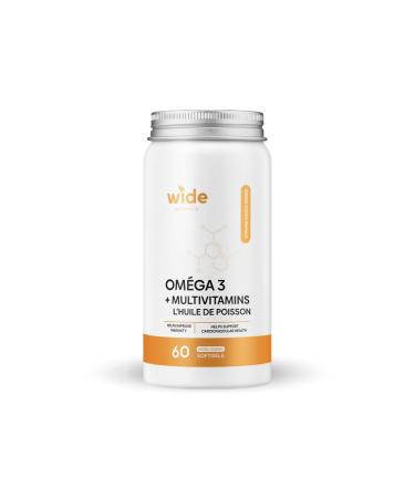 WIDE Naturals MultiVitamin Fish Oil 60 Softgels