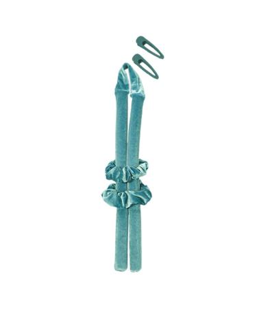 No Heat Curls Ribbon Hair Rollers Keeps Hair Undamaged Make You Unknowingly Beautiful Plush Heatless Curler Save For Tim Hair Curlers Rollers For Hair No Heat Blue