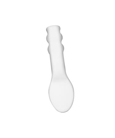 HAPINARY Stainless Steel Ointment Spoon Makeup Spatula Tool Skincare Tiny Spoons Cream Makeup Brush Beauty Tool for Cream Brush Clay Skincare Tools Silicone Spoon Baby Facial 6.5x2x0.2cm Silver