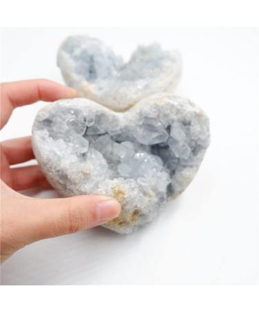 Natural Crystal Rough Meditation Home Mineral Heart Healing Blue Lazurite Crystal Meditation Spar Pack of 1 (Size : 350-400g)