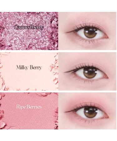 HOLIKA HOLIKA My Fave Vibe Eye Palette 02 Ripe Berries - 12 Berry Shades | Matte Shimmer Glitter Eye Shadow - Korea Beauty & Kbeauty - Buy Online on SooperMarket.com