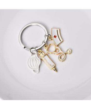 Guqqeuc Nurse Gifts | Stethoscope Keychain & Nurse Cap | Perfect Doctor & Nurse Appreciation Gifts for Women & Men | Nursing Graduation Gifts for Students & Practitioners - Buy Online on SooperMarket.com