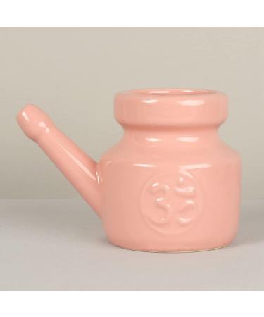 piuryue 350Ml Ceramic Neti Pot Nose Cleaning Pot Leakproof Spout Pot for Nasal Rinsing Nose Washing Men Women Grey - Buy Online on SooperMarket.com