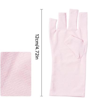Gel Manicures Glove UV Shield Glove for Gel Manicure Fingerless Nail Glove for Nail Design 2 pairs. - Buy Online on SooperMarket.com