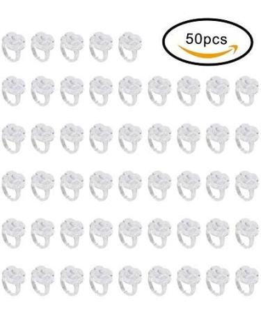 50Pcs Flower Butterfly Nail Chart Ring Set - Manicure Color Display Tool - Buy Online on SooperMarket.com