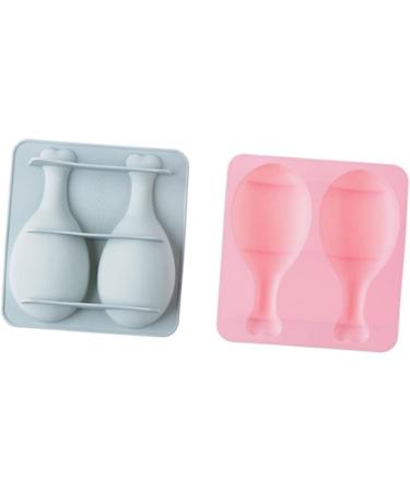 HOMSFOU 4 Pcs Silicone Molds Fondant Molds De para Gelatinas Silicone Cake Mold Silicone Baking Mold DIY Baking Molds Complementary Food Drumstick Pinkx2pcs 15.8*14.9 CMx2pcs - Buy Online on SooperMarket.com