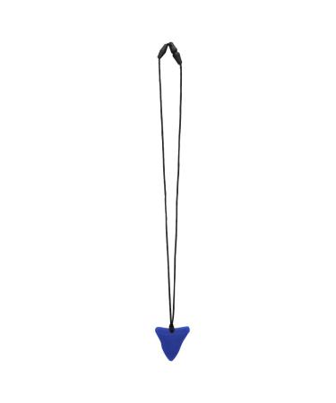 Chew Necklace for Boys and Girls Food Grade Cute Shape Silicone Baby Teething Pendant Chewing Toy Infant Teether Toys (Blue)