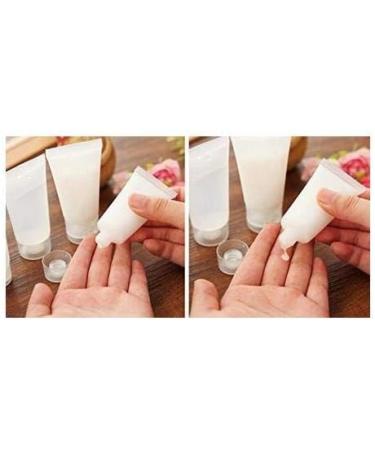 20PCS 10ML Clear Empty Refillable Plastic Soft Tubes Bottle Cosmetic Sample Bottles Jars Travel Makeup Container with Screw Cap For Lip Gloss Balm Body Lotion Shower Gel Shampoo Facial Cleanser (10ml) - Buy Online on SooperMarket.com