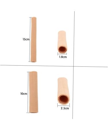 Moisturizing Toe Wound Sleeve 2 Pcs - Size 1 | Toe Covers Tube for Nursing - Finger Handguard Sleeve - Buy Online on SooperMarket.com