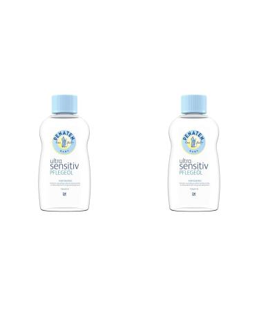 Penates baby ultra sensitive care oil perfume free nourishing baby oil & baby care massage oil for gentle cleaning and care of sensitive baby skin (1 x 200ml) (pack with 2) 200 ml (2 Pack)